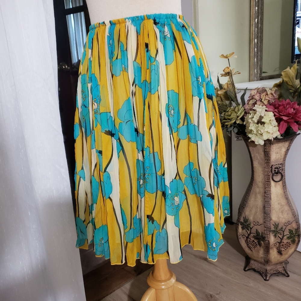 Lapis size XL georgette skirt